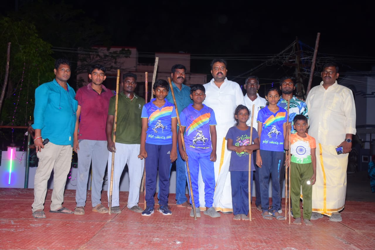 Felicitation of Sports children at Cuddalore during Pongal festival